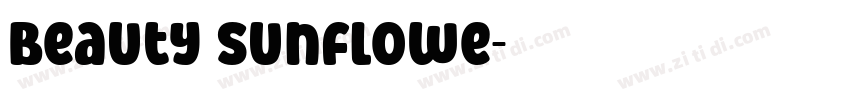 Beauty Sunflowe字体转换